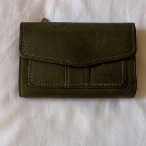 Fossil Olive Leather Wallet